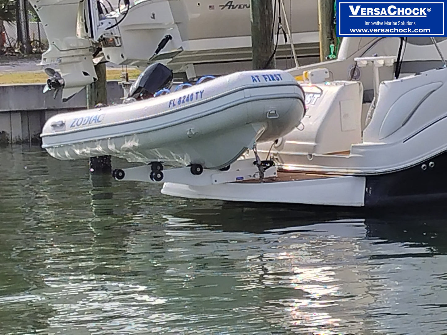 TILTING DAVIT CHOCKS WITH WHEELS (4TH Generation)