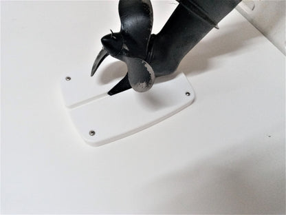 SKEG PLATE-LARGE WITH GROOVE