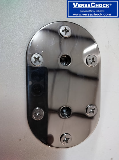 5" Oval Threaded Deck Plate
