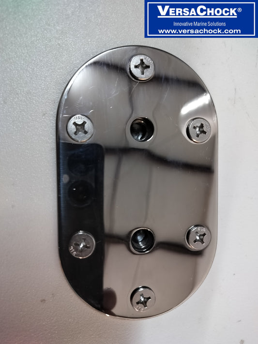 5" Oval Threaded Deck Plate