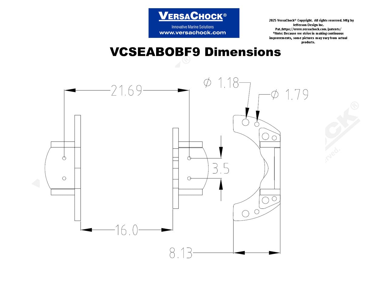 SEABOB F9 CHOCKS